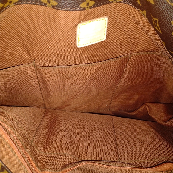 Hugh Dark Brown/Tan Hobo Style Bag - Picture 5 of 5